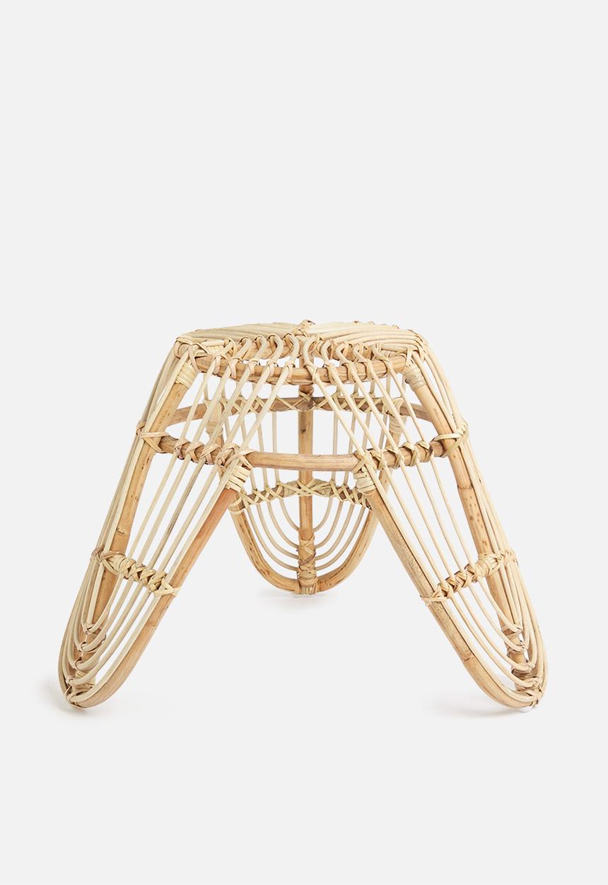 H&S - Rattan stool - natural
