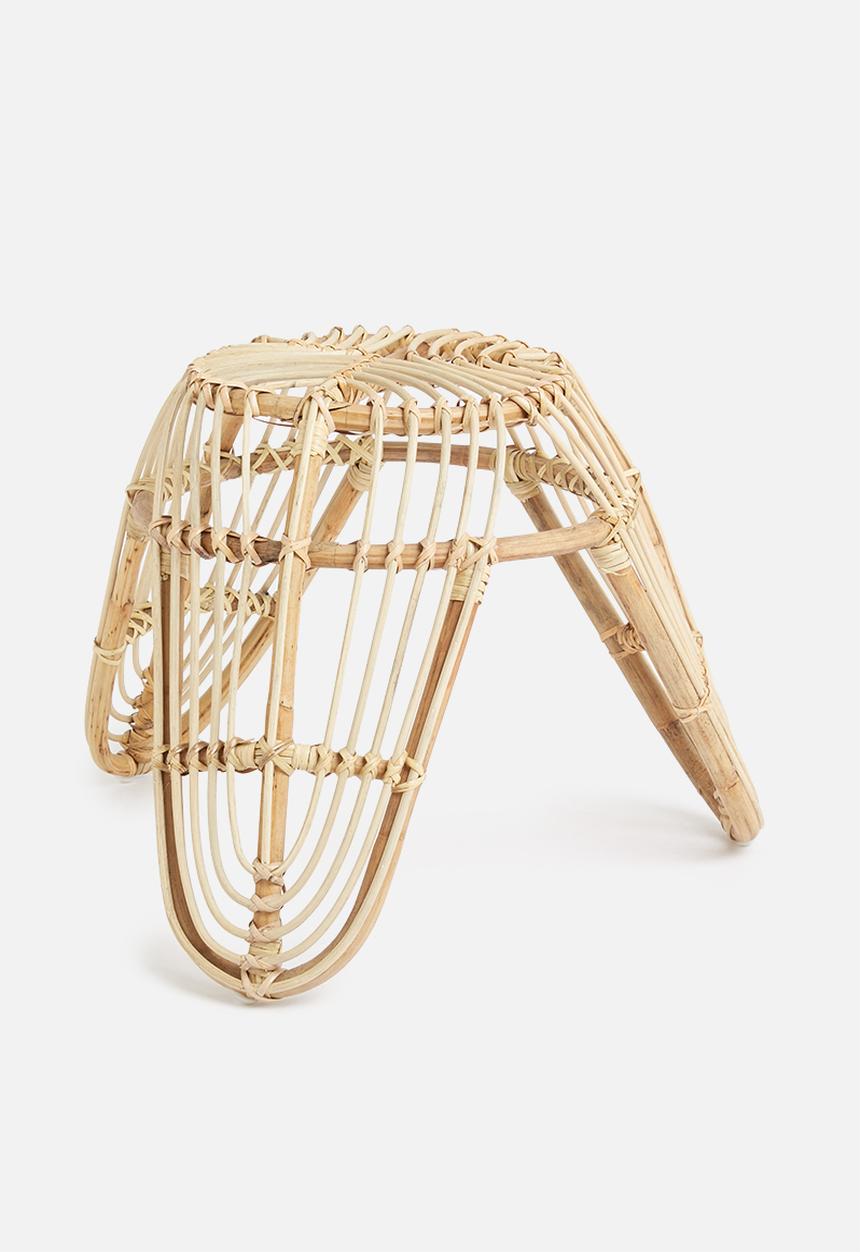 H&S - Rattan stool - natural