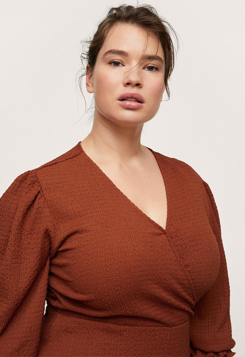 MANGO - Plus dress taylor - medium orange