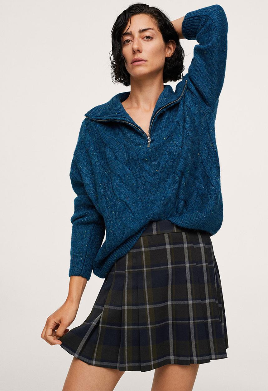 MANGO - Skirt grunge - green