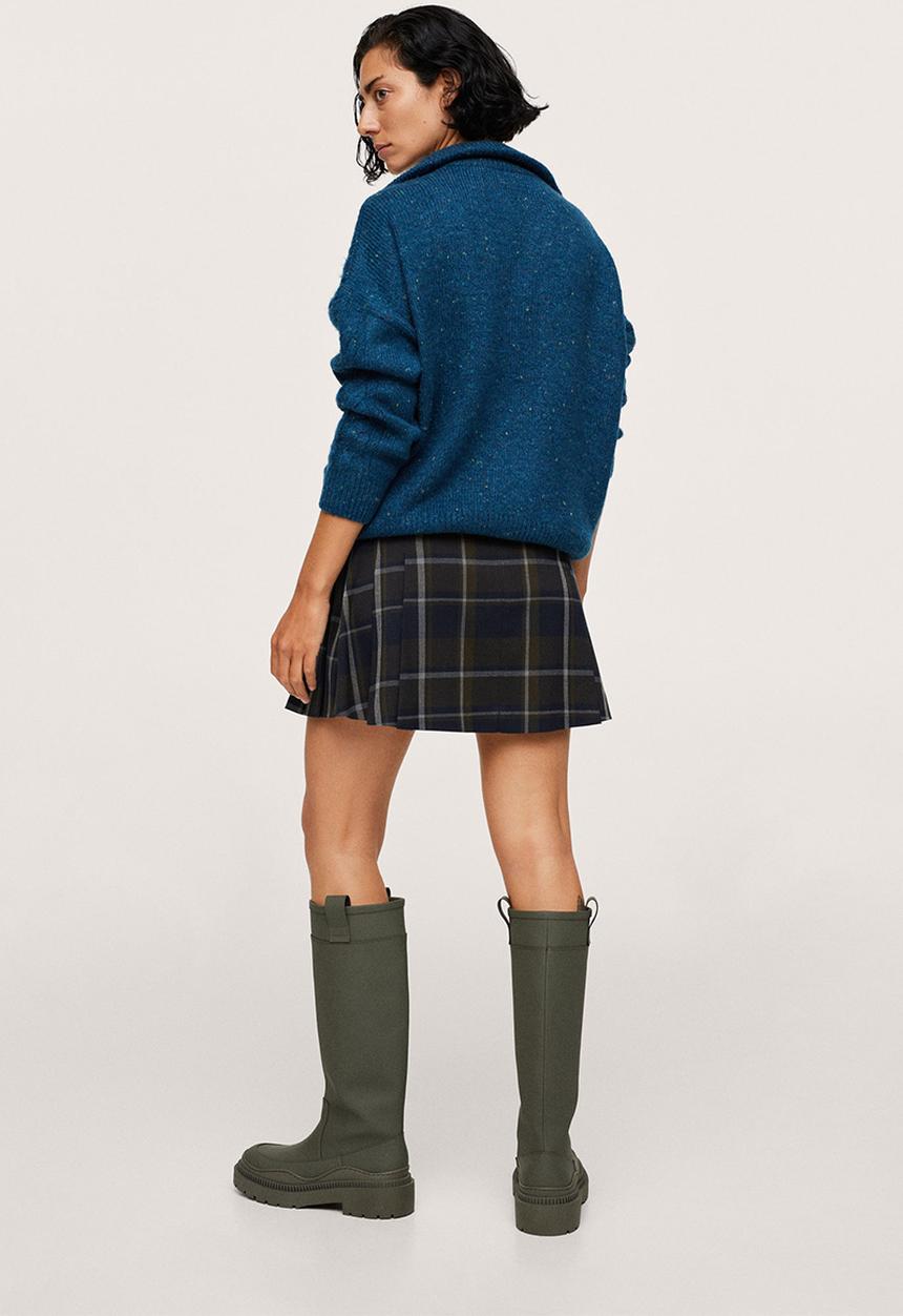 MANGO - Skirt grunge - green