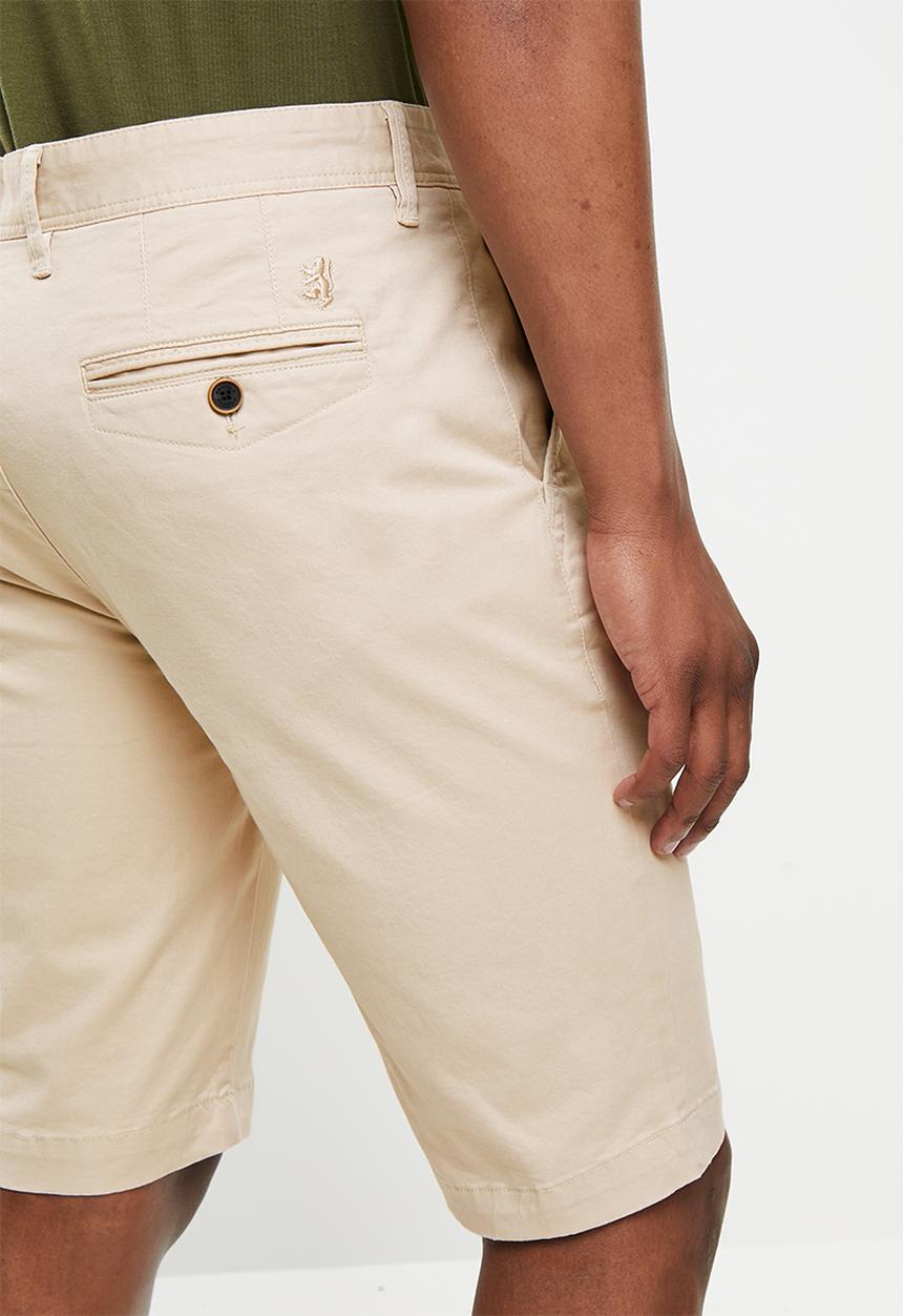 Pringle of Scotland - Core chino shorts - stone
