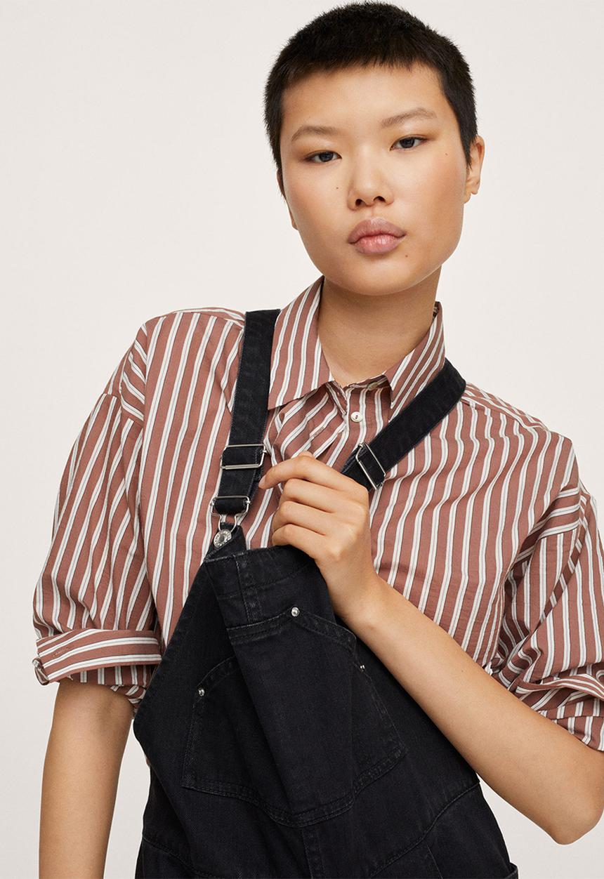 MANGO - Dungarees khris - black 