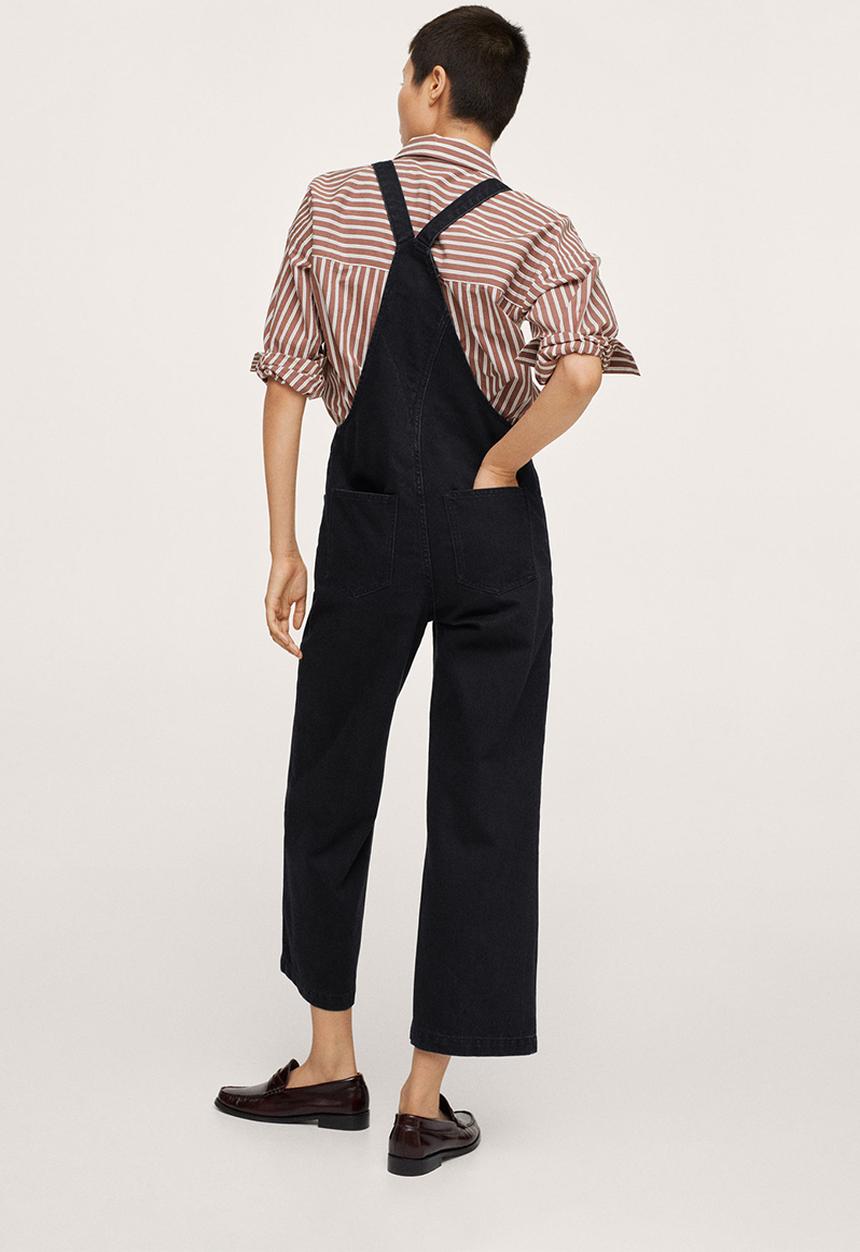 MANGO - Dungarees khris - black 