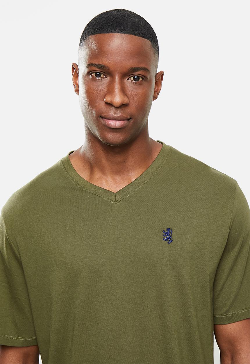 Pringle of Scotland - Core pima tees - olive