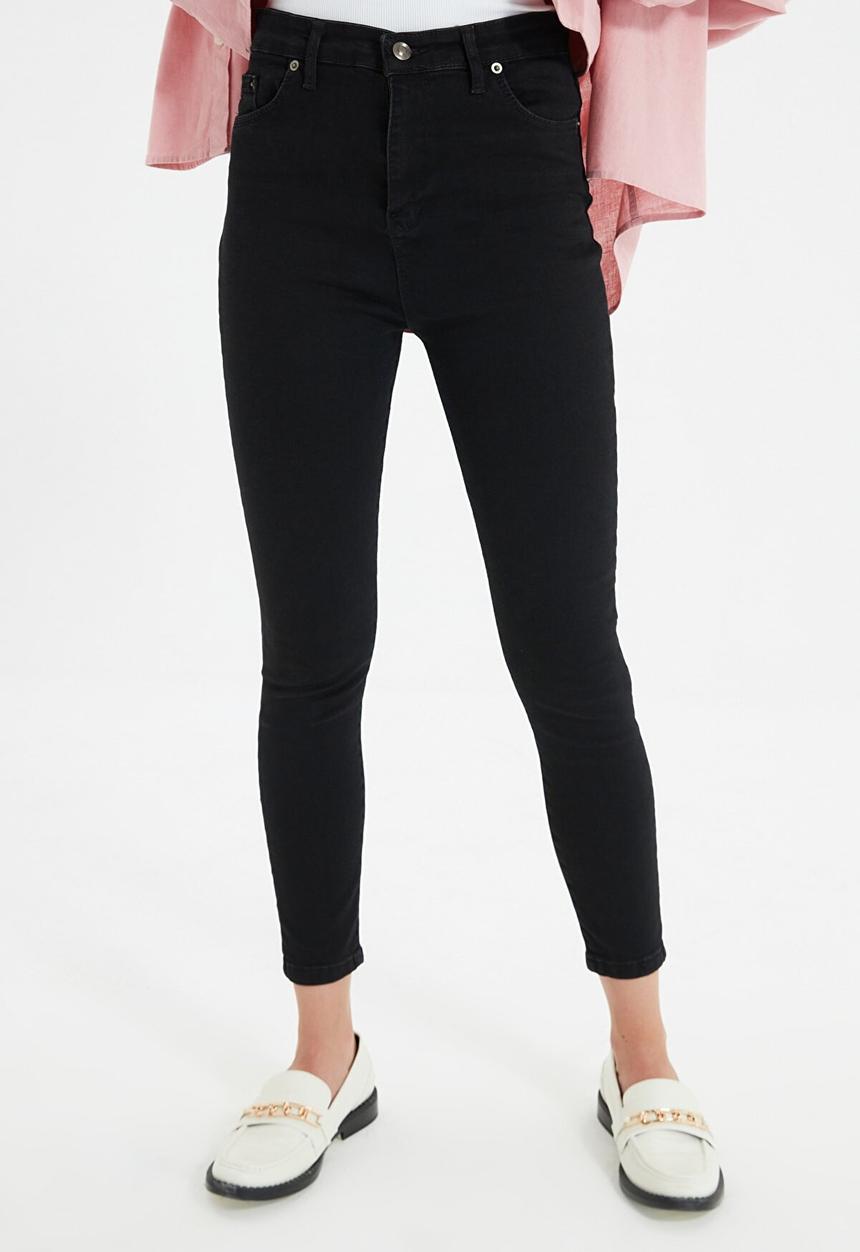 Trendyol - High waist skinny jeans - black