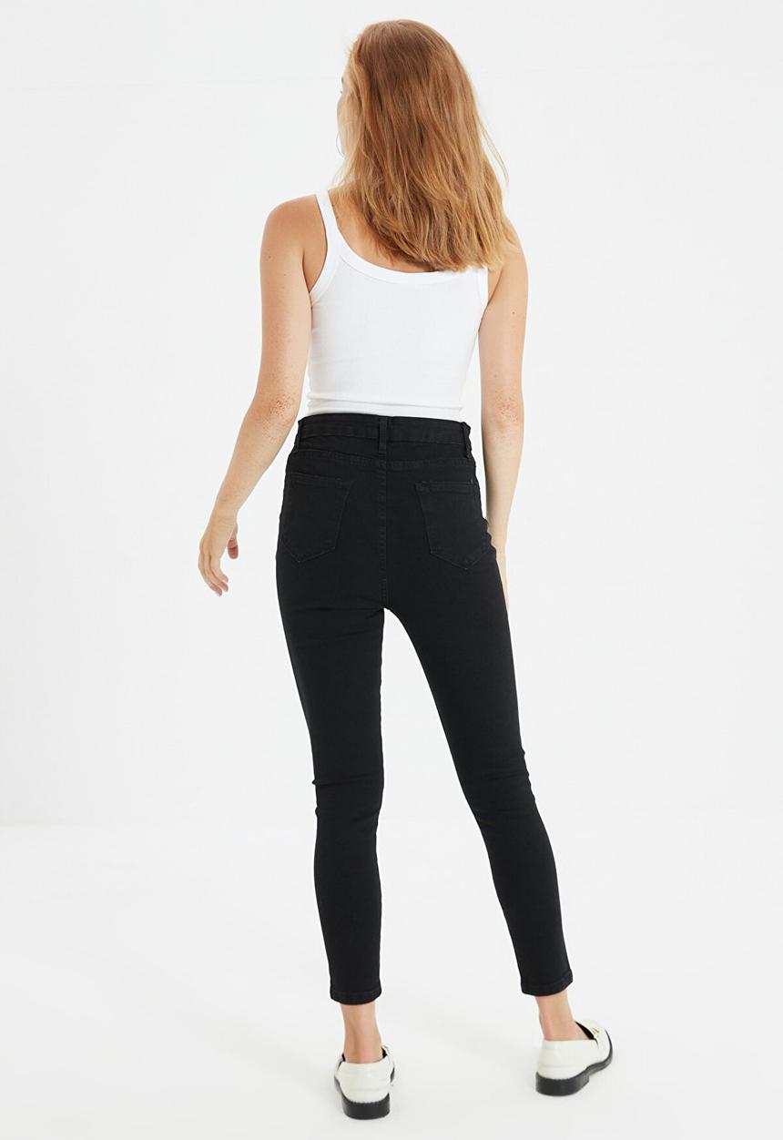 Trendyol - High waist skinny jeans - black