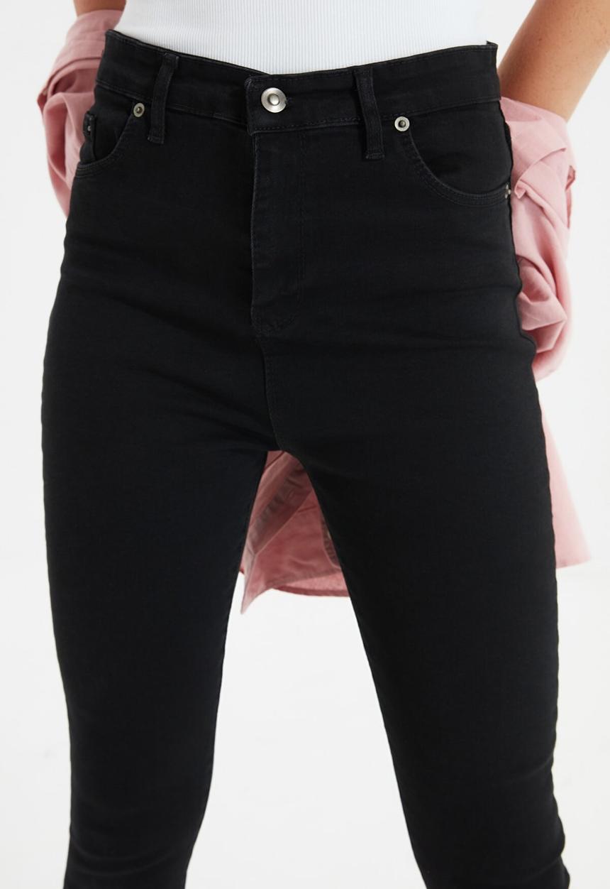 Trendyol - High waist skinny jeans - black