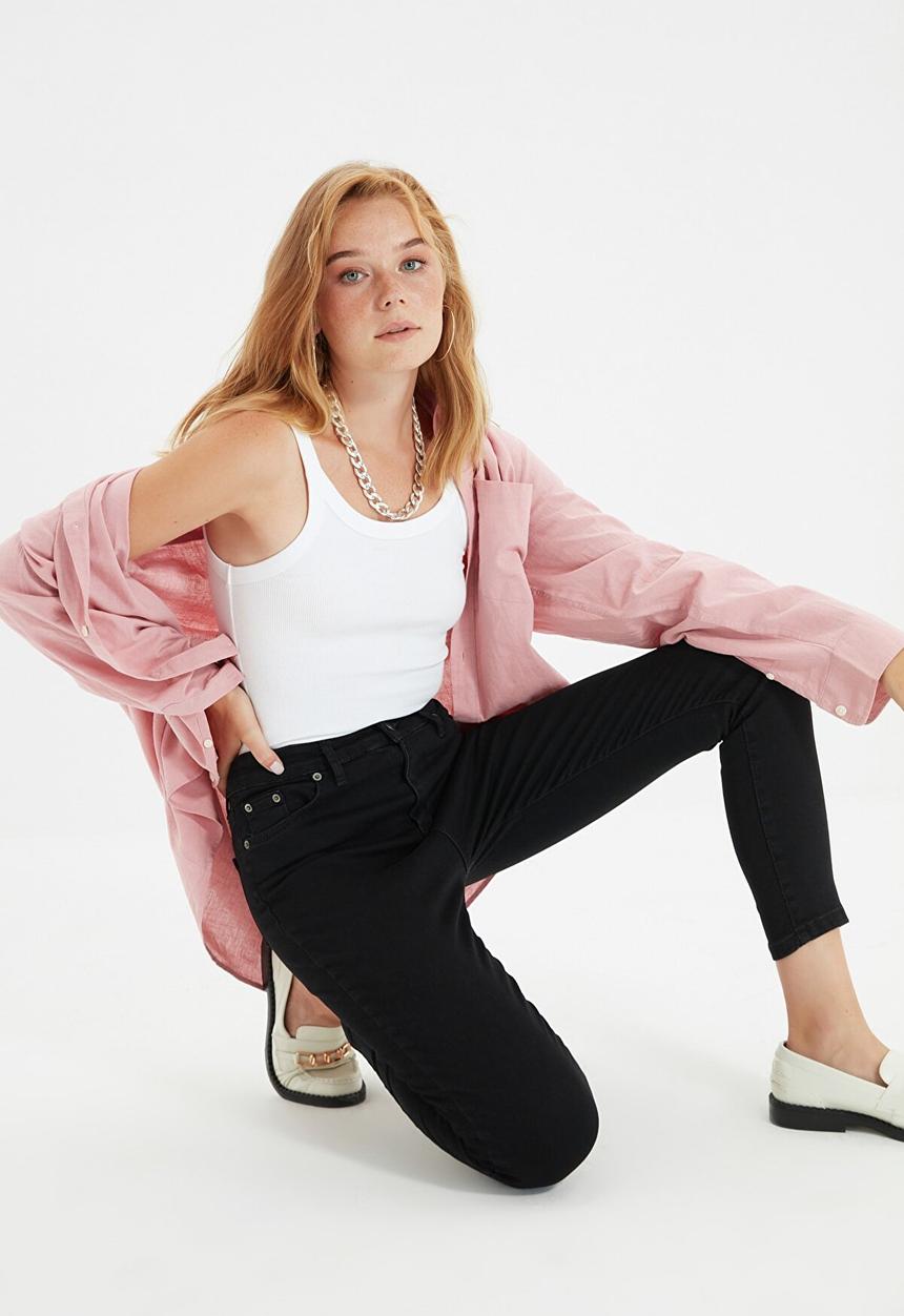 Trendyol - High waist skinny jeans - black