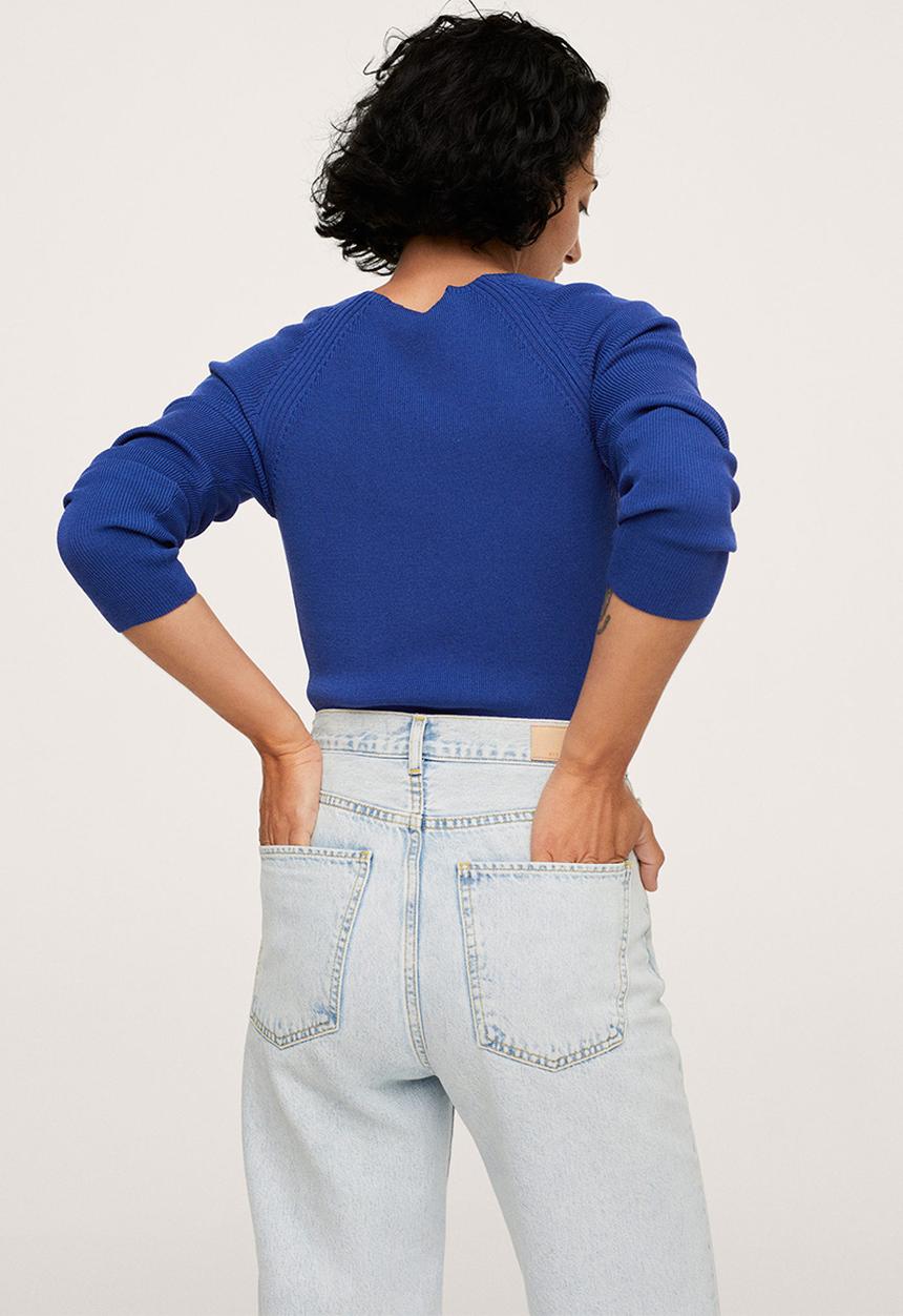 MANGO - Sweater parker - bright blue