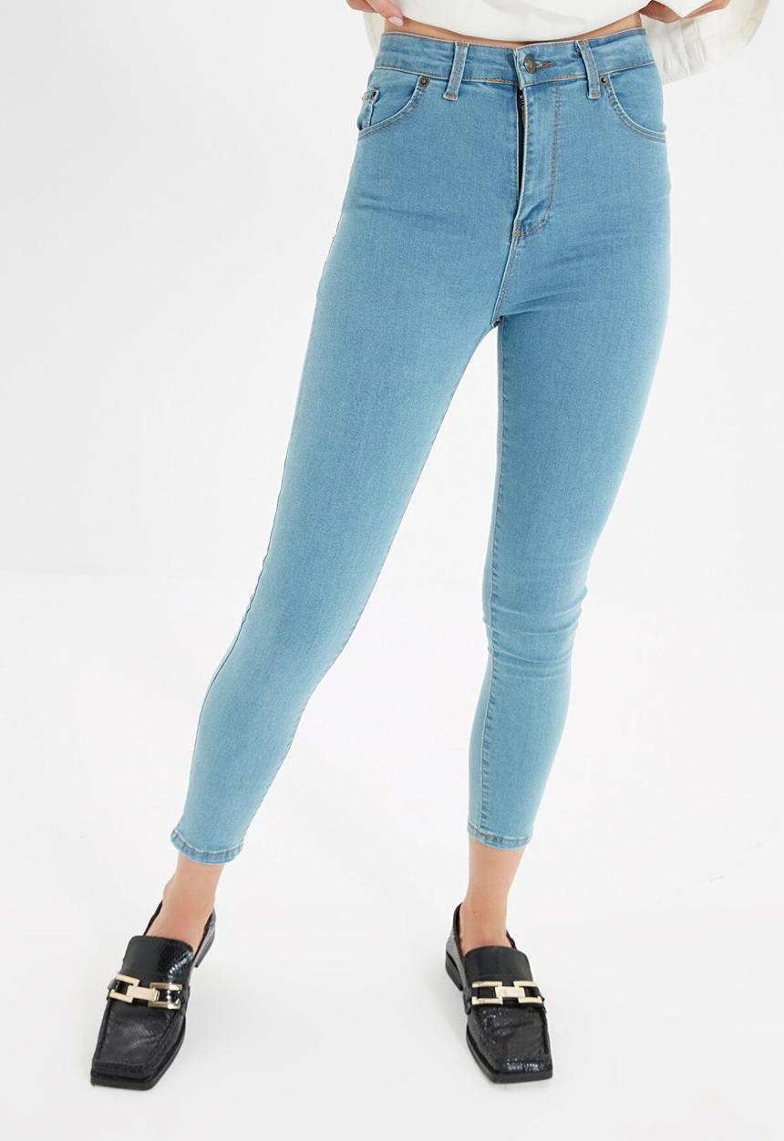 Trendyol - High waist skinny jeans - blue
