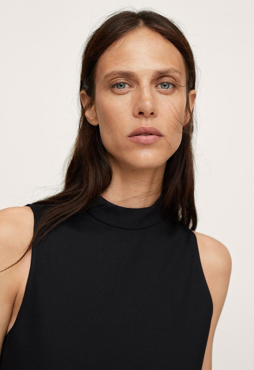 MANGO - Dungaree dress milly - black
