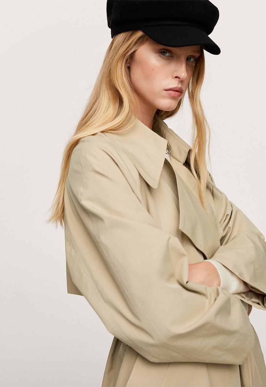MANGO - Trench coat johan - light beige