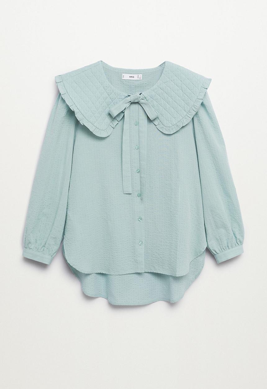 MANGO - Shirt honey - light pastel green