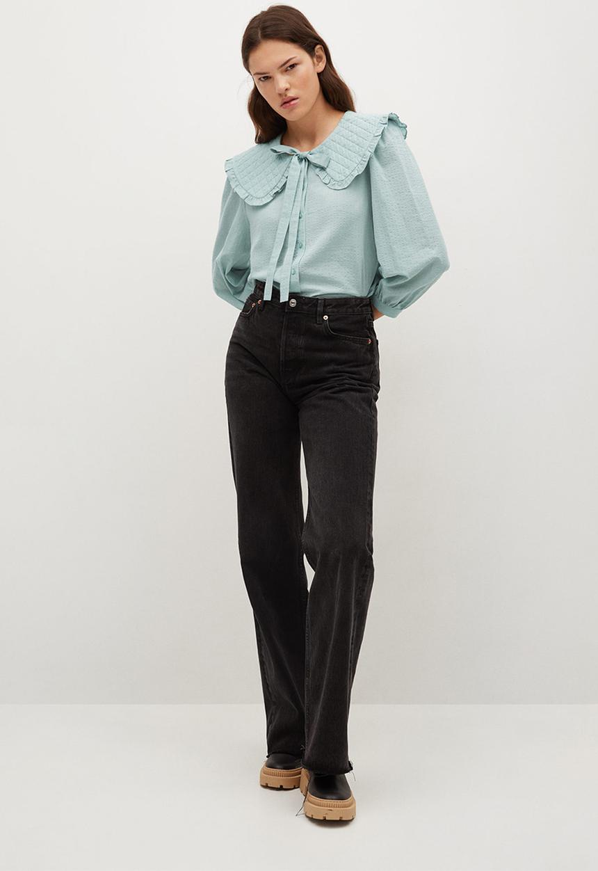 MANGO - Shirt honey - light pastel green