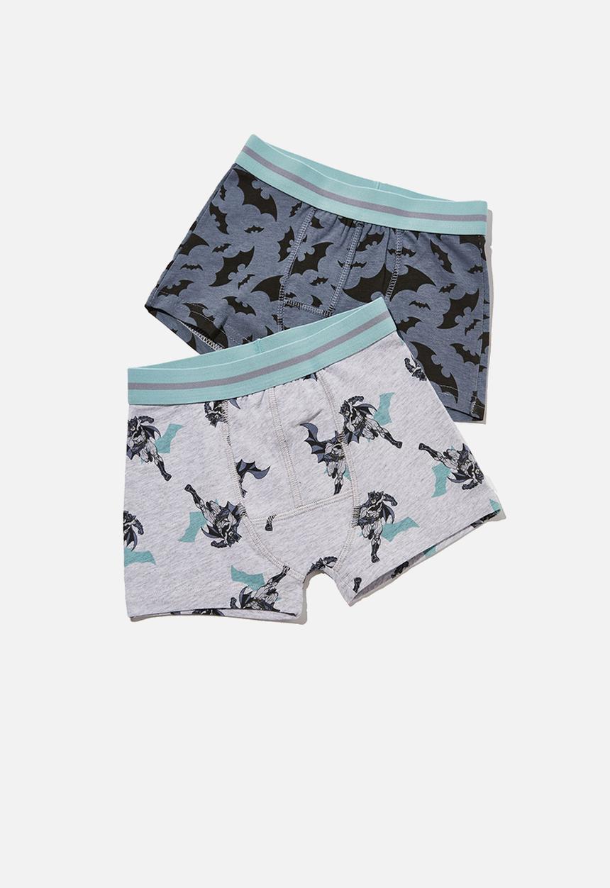 Cotton On - Boys 2 pack trunk licensed - grey & black 