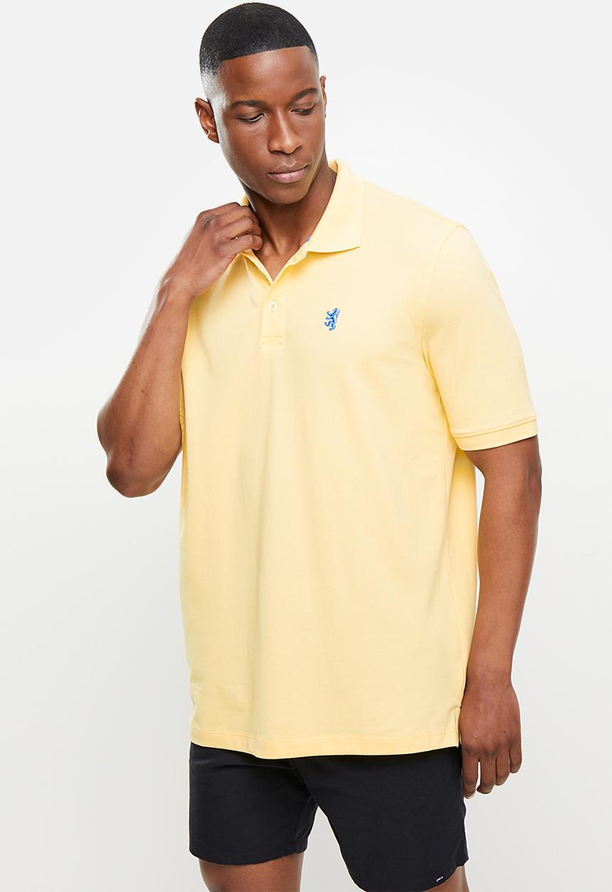 Pringle of Scotland - Core pima pique golfer - marco - yellow