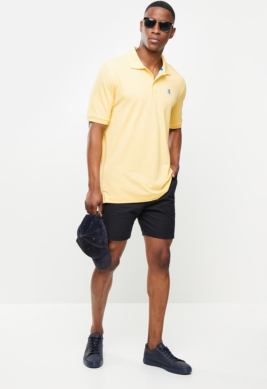 Pringle of Scotland - Core pima pique golfer - marco - yellow