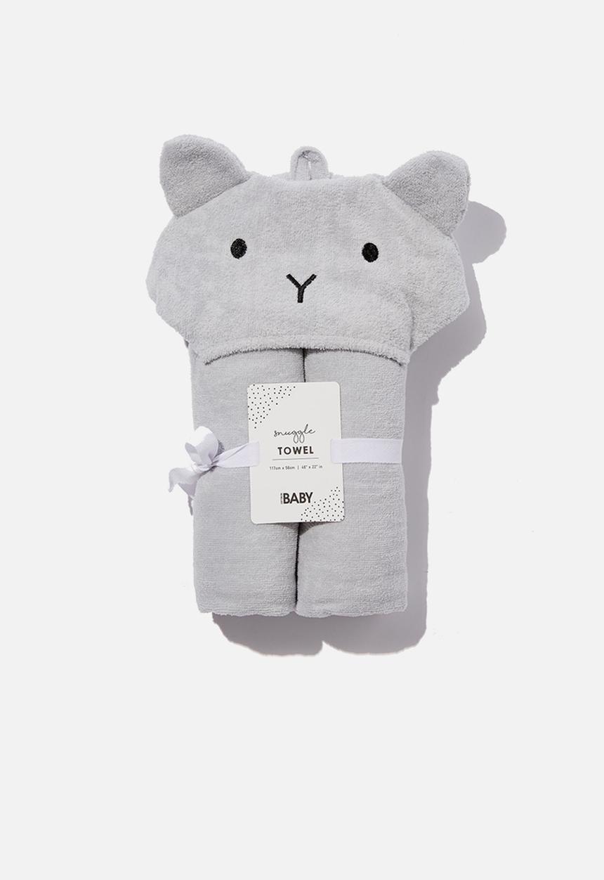 Cotton On - Baby snuggle towel - grey
