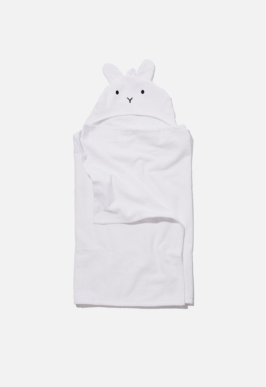 Cotton On - Baby snuggle towel - white