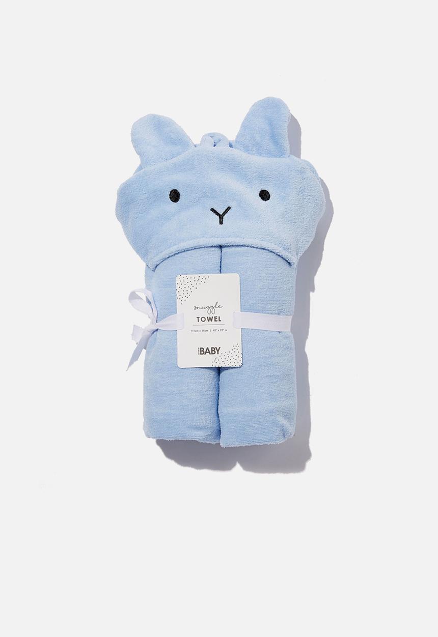 Cotton On - Baby snuggle towel - blue