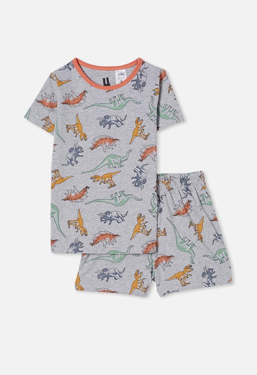 Cotton On - Hudson short sleeve pyjama set - grey 