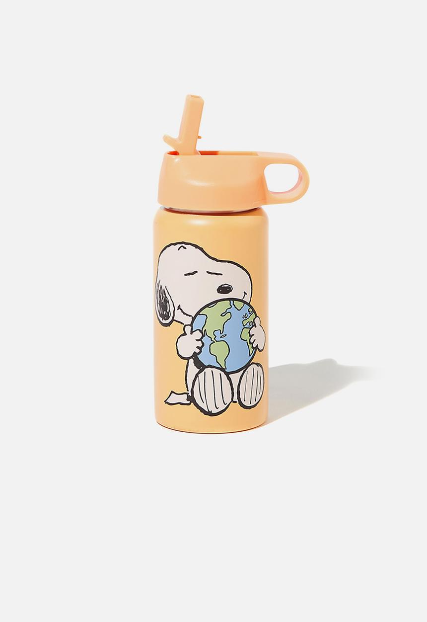 Cotton On - Kids metal drink bottle - peach