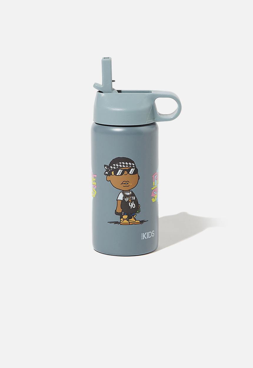 Cotton On - Kids metal drink bottle - grey