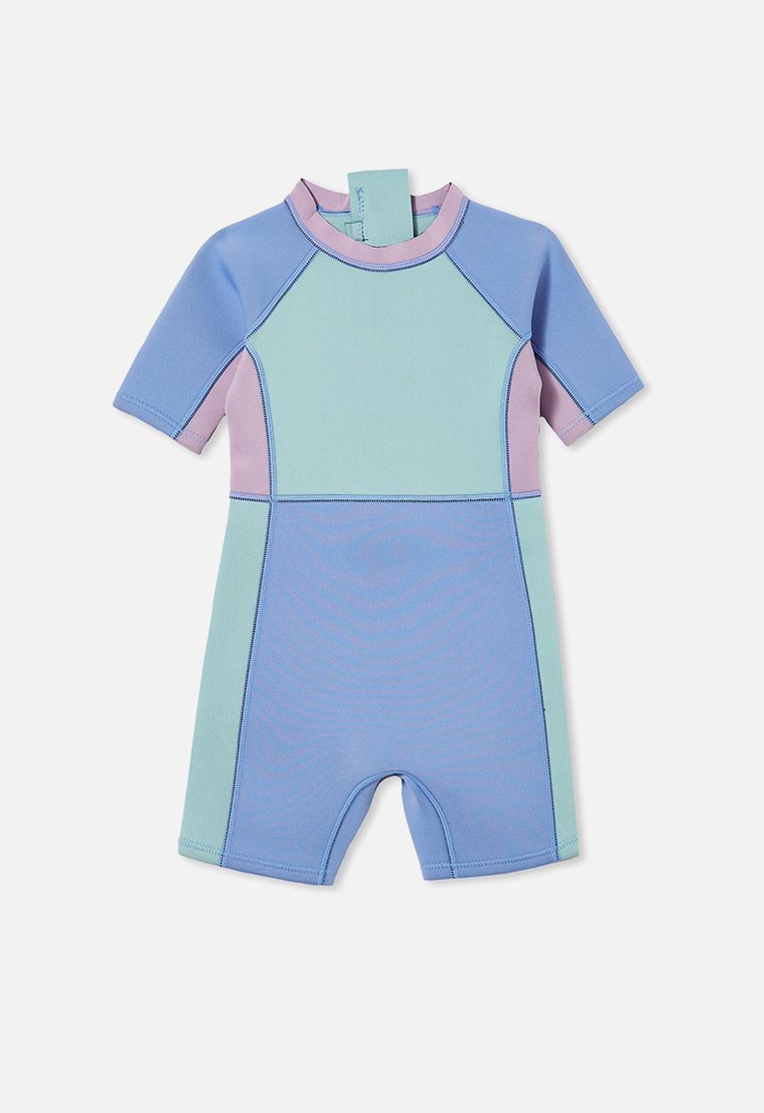 Cotton On - Noosa short sleeve wetsuit - blue