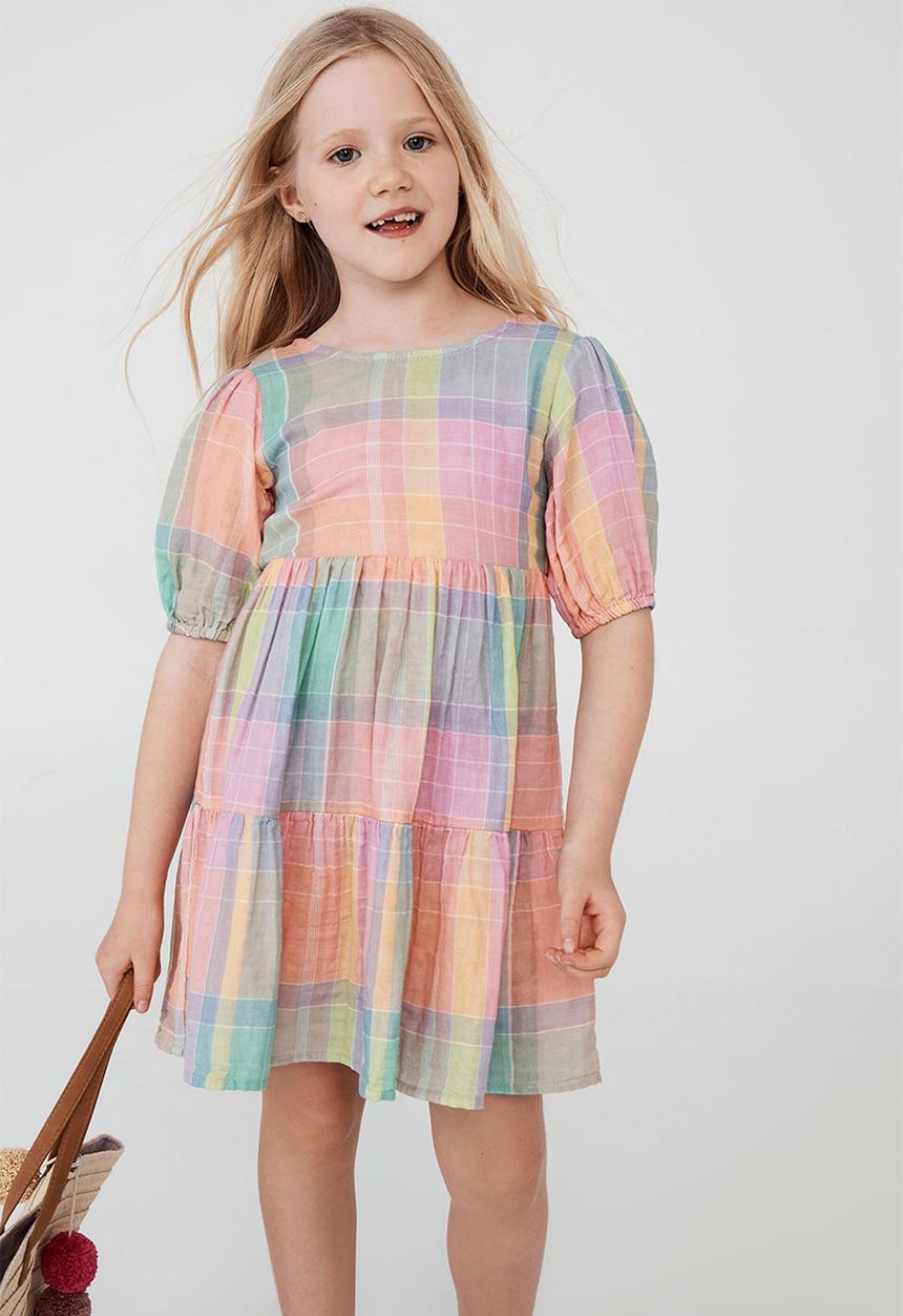 Cotton On - Georgia short sleeve dress - multi 