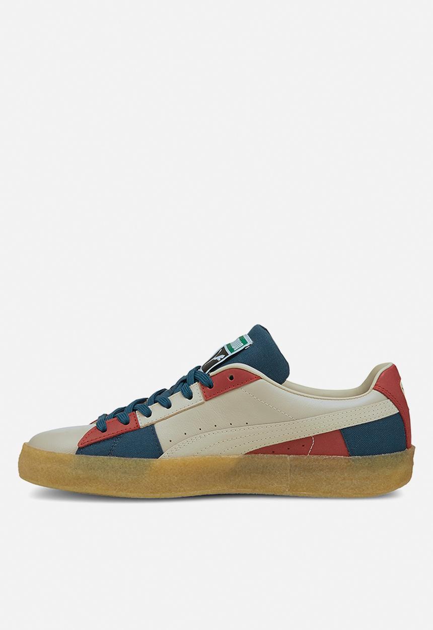 PUMA - Suede crepe patch - peyote-intense blue-intense red