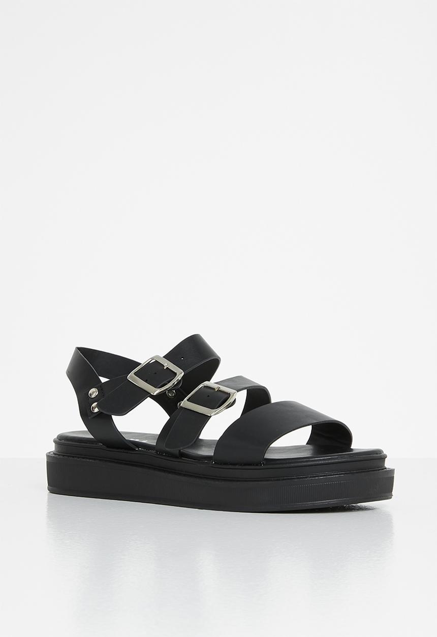 Jada - Chunky buckle sandal - black
