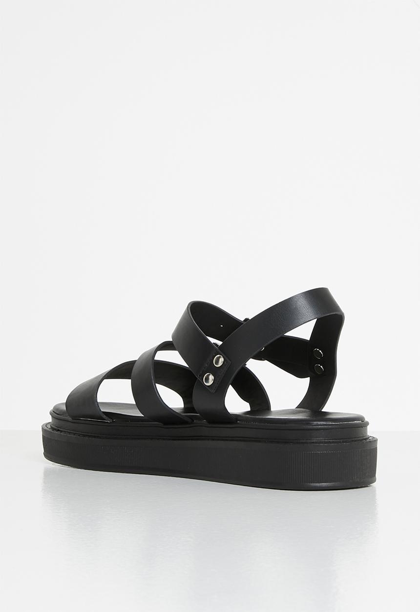 Jada - Chunky buckle sandal - black