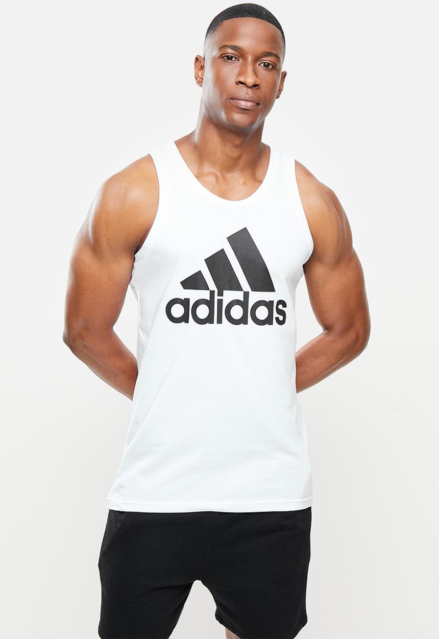 adidas Performance - M bl sj tank top  - white/black/black