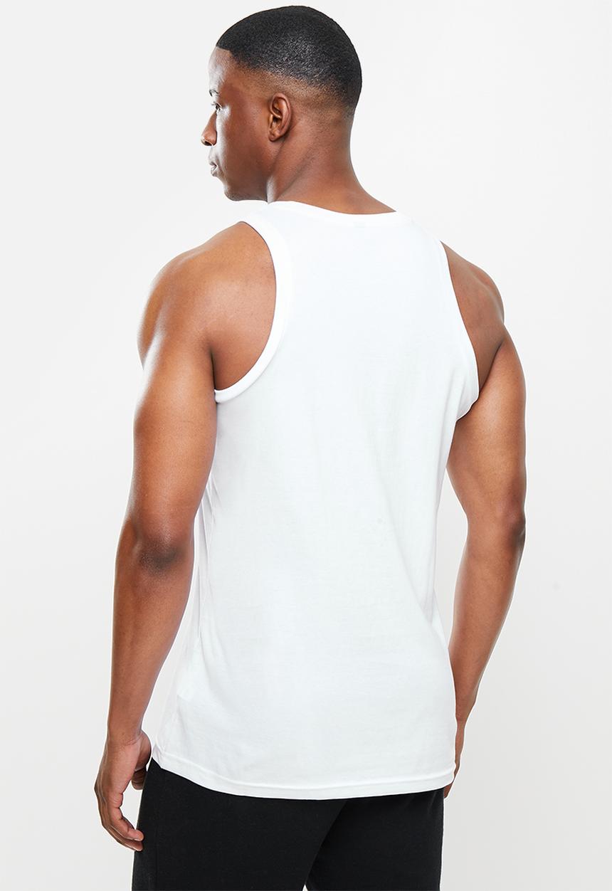 adidas Performance - M bl sj tank top  - white/black/black