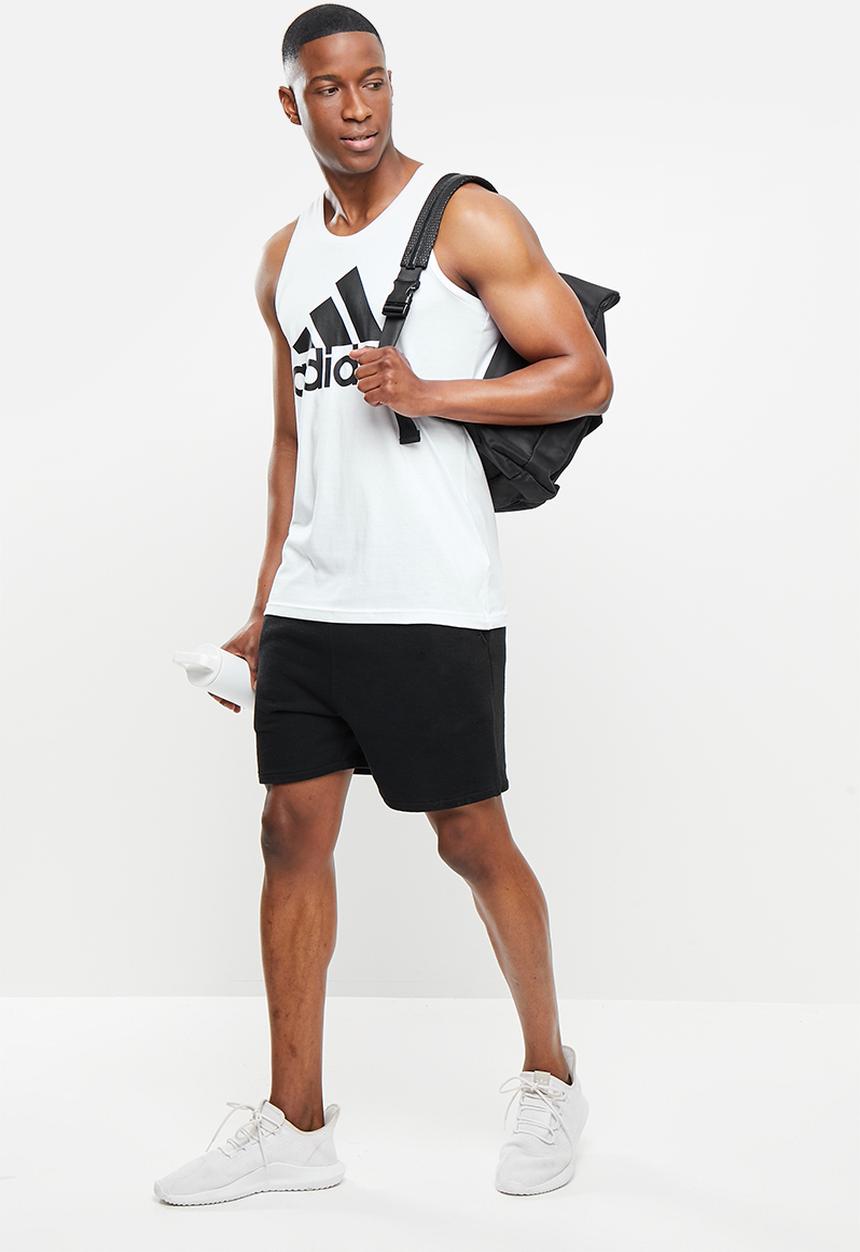 adidas Performance - M bl sj tank top  - white/black/black