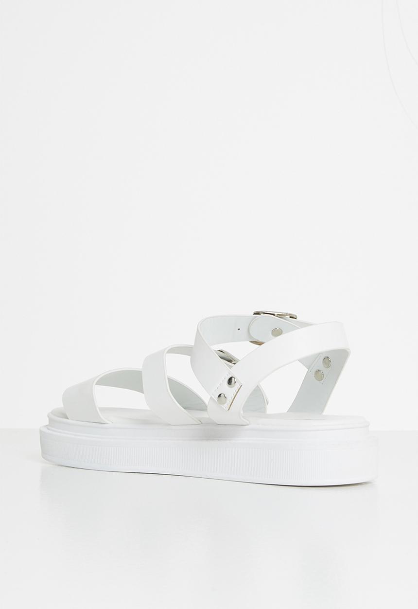 Jada - Chunky buckle sandal - white