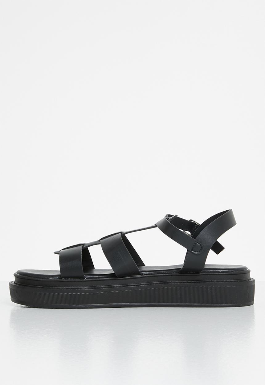 Jada - Caged chunky sandal - black