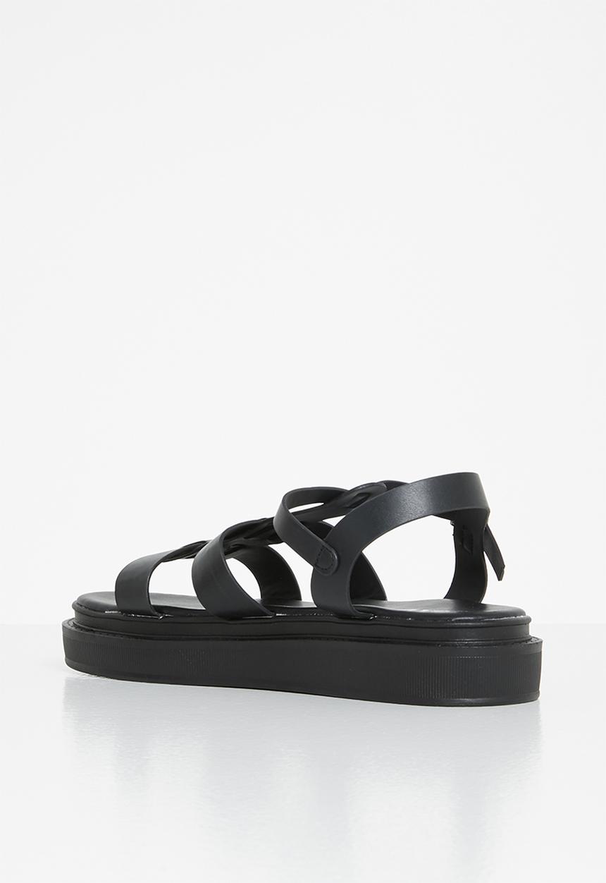 Jada - Caged chunky sandal - black