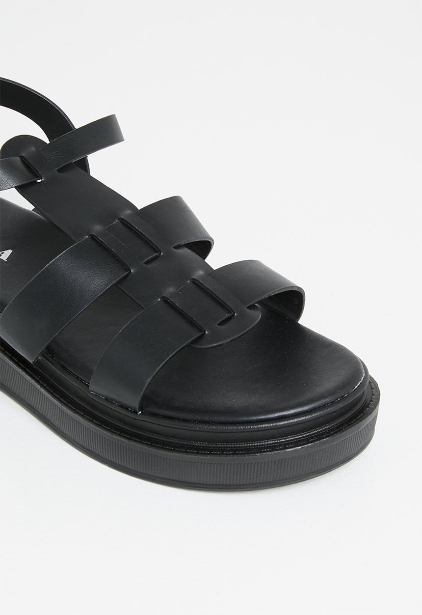 Jada - Caged chunky sandal - black