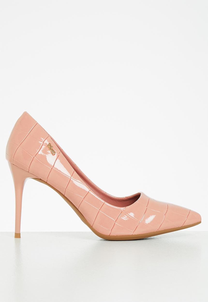 Plum - Callie stiletto court heel - pink
