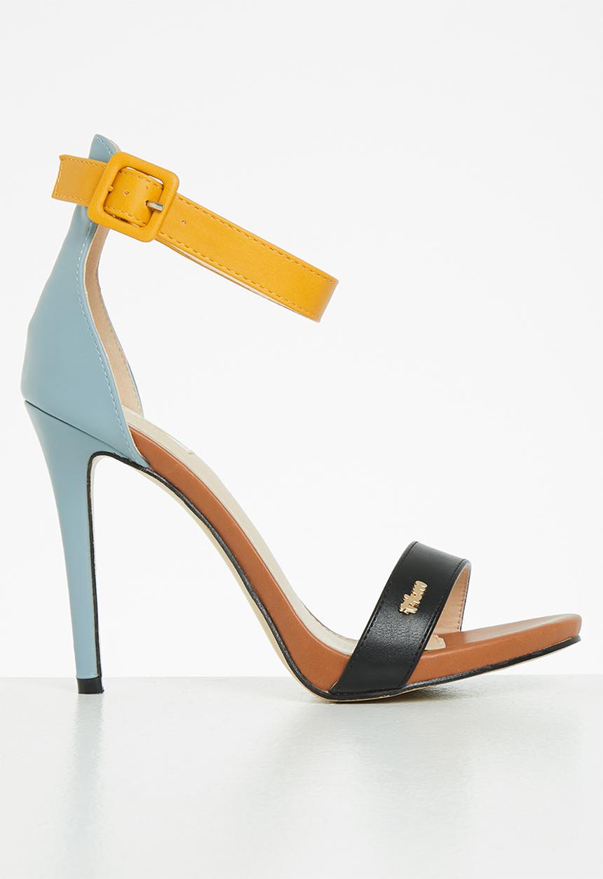 Plum - Calista ankle strap stiletto heel - multi