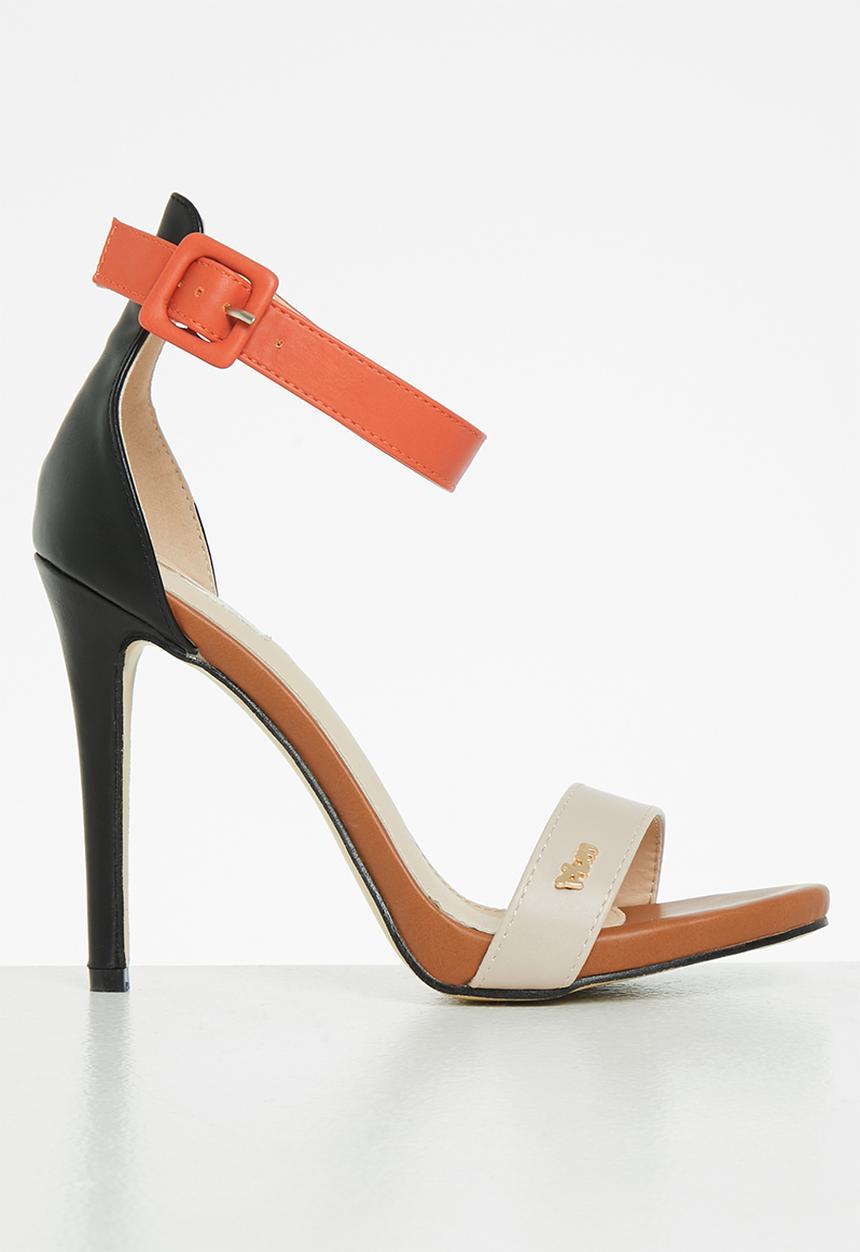 Plum - Calista ankle strap stiletto heel - multi