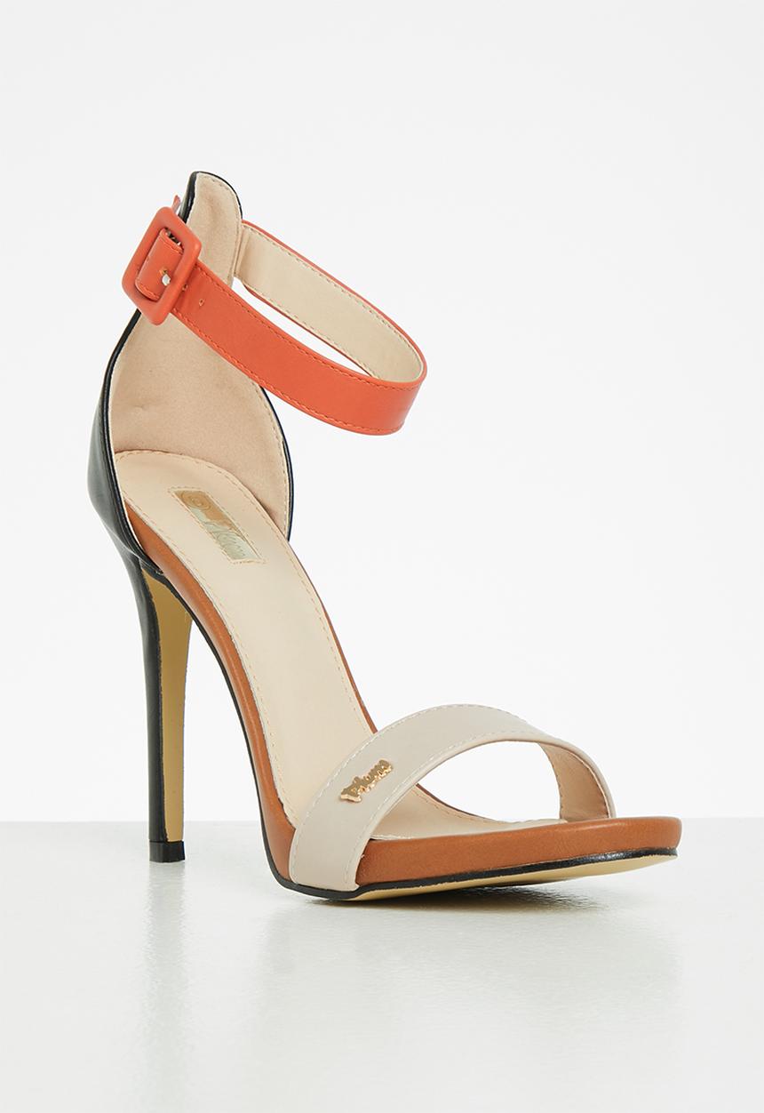 Plum - Calista ankle strap stiletto heel - multi