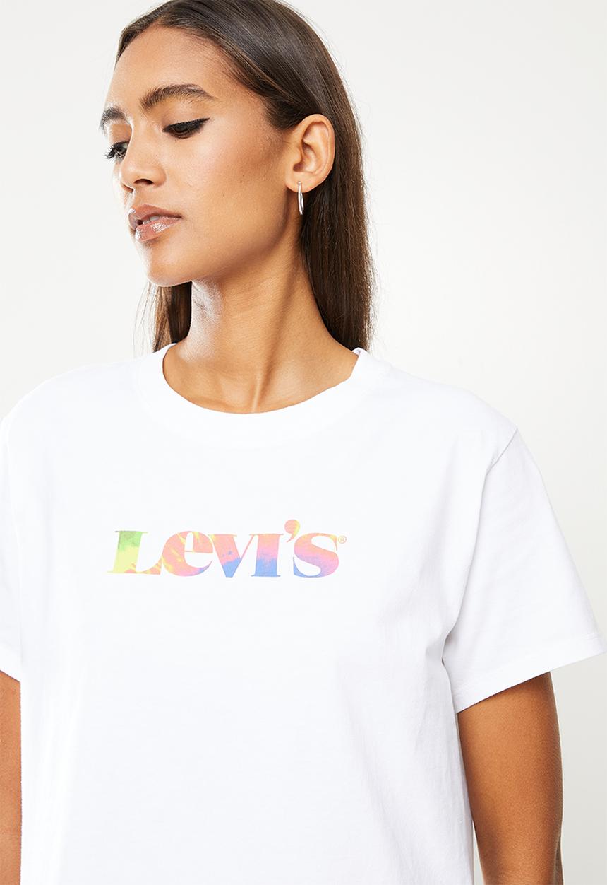 Levi’s® - Graphic varsity tee - premium mv logo fill white 