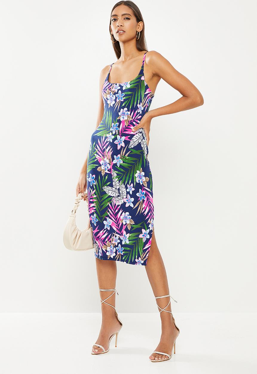 SISSY BOY - Educate: midi dress - navy/multi