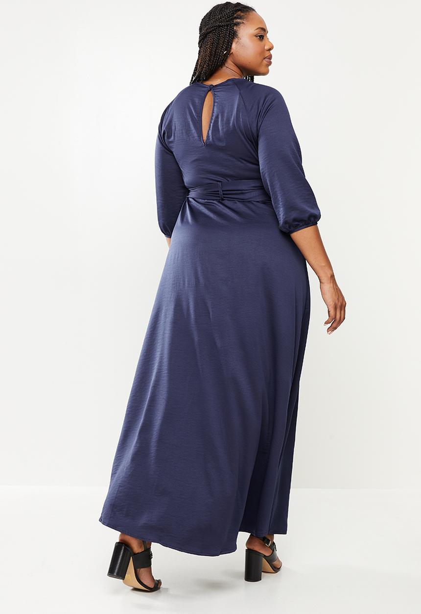 AMANDA LAIRD CHERRY - Plus elisa dress -  Navy
