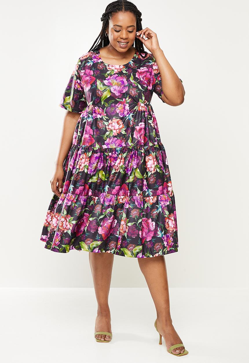 AMANDA LAIRD CHERRY - Plus ntsiki dress - multi