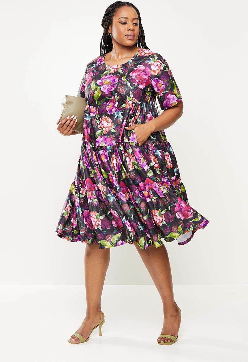 AMANDA LAIRD CHERRY - Plus ntsiki dress - multi