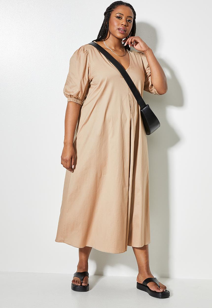 Superbalist - V-neck trapeze dress - hazel